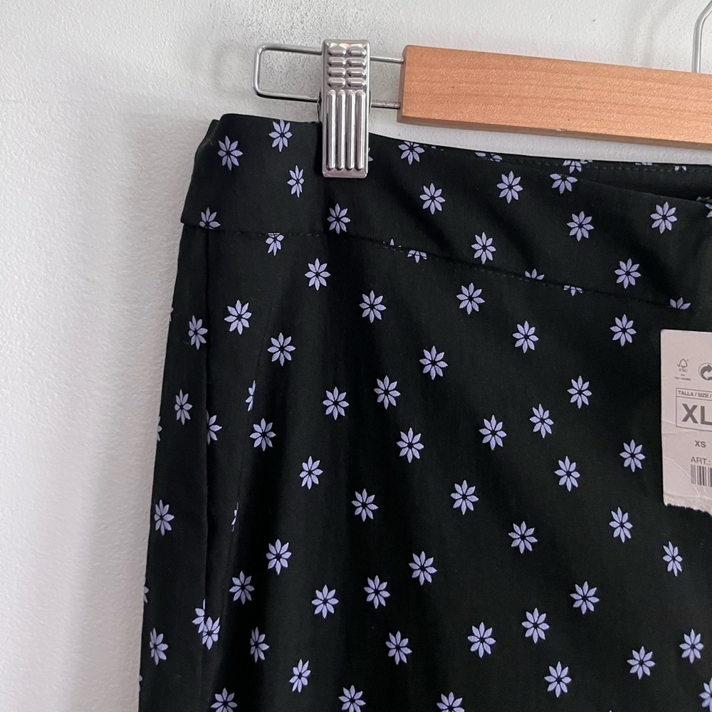 NWT Zara Floral Print Leggings rare HTF daisy stretch mod spandex high waisted - Picture 8 of 10